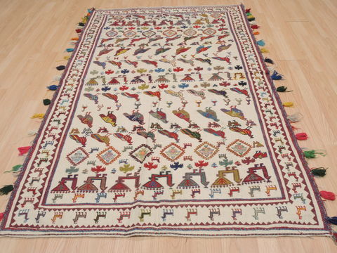 Kilim Red Flat Woven 44 X 67 Area Rug 100-109541 Image 15