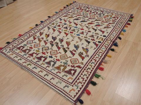 Kilim Red Flat Woven 44 X 67 Area Rug 100-109541 Image 16
