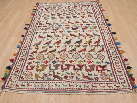 Kilim Red Flat Woven 44 X 67 Area Rug 100-109541 Image 1