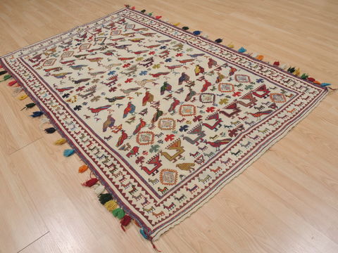 Kilim Red Flat Woven 44 X 67 Area Rug 100-109541 Image 3