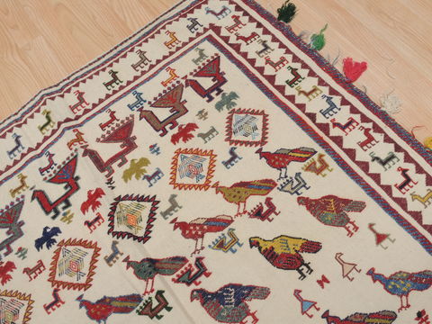 Kilim Red Flat Woven 44 X 67 Area Rug 100-109541 Image 4