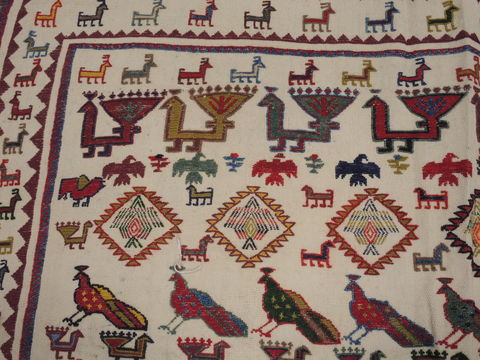 Kilim Red Flat Woven 44 X 67 Area Rug 100-109541 Image 5