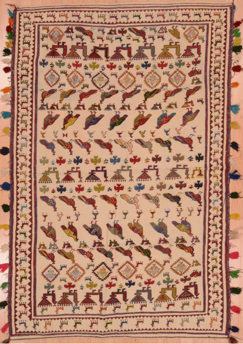 Kilim Red Flat Woven 44 X 67 Area Rug 100-109541 Image 0