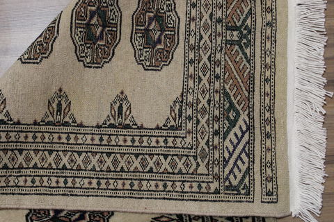 Bokhara Beige Runner Hand Knotted 21 X 59 Area Rug 155-109542 Image 7
