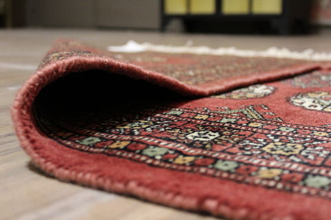 Bokhara Red Runner Hand Knotted 22 X 69 Area Rug 155-109546 Image 6