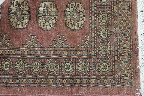 Bokhara Red Runner Hand Knotted 22 X 69 Area Rug 155-109546 Image 7