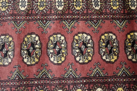 Bokhara Red Runner Hand Knotted 21 X 63 Area Rug 155-109549 Image 3