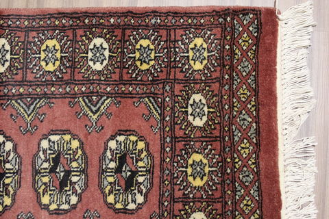 Bokhara Red Runner Hand Knotted 21 X 63 Area Rug 155-109549 Image 4
