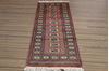 Bokhara Red Runner Hand Knotted 21 X 63 Area Rug 155-109549 Thumb 1