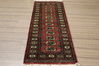 Bokhara Red Runner Hand Knotted 21 X 63  Area Rug 155-109549 Thumb 2