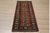 Bokhara Red Runner Hand Knotted 21 X 63 Area Rug 155-109549 Thumb 2