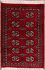 Bokhara Red Hand Knotted 21 X 31  Area Rug 155-109555 Thumb 0