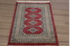 Bokhara Red Hand Knotted 21 X 31  Area Rug 155-109556 Thumb 1