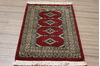 Bokhara Red Hand Knotted 21 X 31  Area Rug 155-109556 Thumb 2