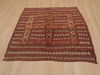 Kilim Red Square Flat Woven 42 X 42  Area Rug 100-109571 Thumb 3