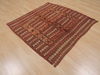 Kilim Red Square Flat Woven 42 X 42  Area Rug 100-109571 Thumb 4