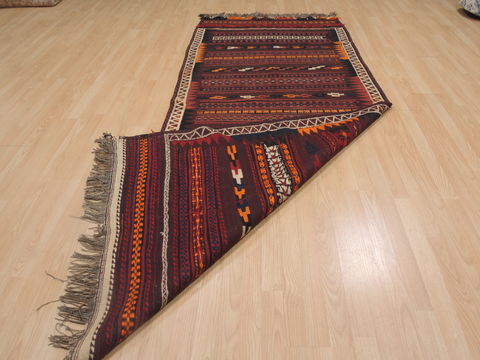 Kilim Red Runner Flat Woven 311 X 910 Area Rug 100-109572 Image 14
