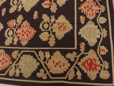 Kilim Brown Flat Woven 68 X 100 Area Rug 100-109575 Image 10