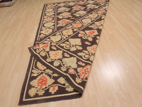 Kilim Brown Flat Woven 68 X 100 Area Rug 100-109575 Image 13