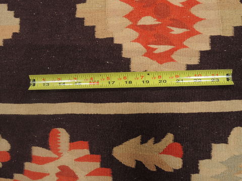 Kilim Brown Flat Woven 68 X 100 Area Rug 100-109575 Image 14