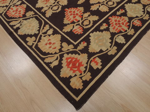 Kilim Brown Flat Woven 68 X 100 Area Rug 100-109575 Image 16