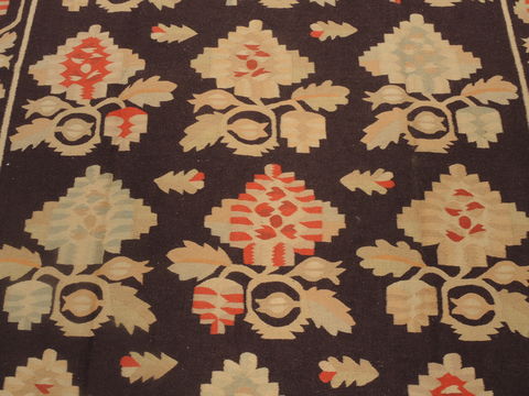 Kilim Brown Flat Woven 68 X 100 Area Rug 100-109575 Image 8