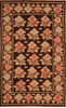Kilim Brown Flat Woven 68 X 100 Area Rug 100-109575 Thumb 0
