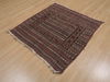 Kilim Brown Square Flat Woven 38 X 40  Area Rug 100-109578 Thumb 2