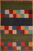 Kilim Green Flat Woven 69 X 910  Area Rug 100-109587 Thumb 0