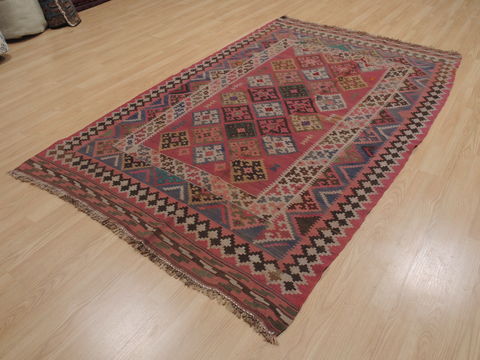 Kilim Purple Flat Woven 51 X 77 Area Rug 100-109589 Image 2