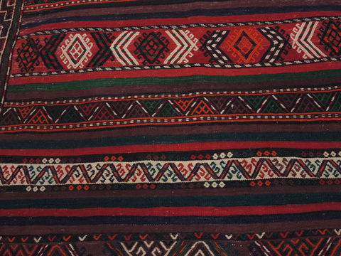 Kilim Red Runner Flat Woven 42 X 94 Area Rug 100-109592 Image 10