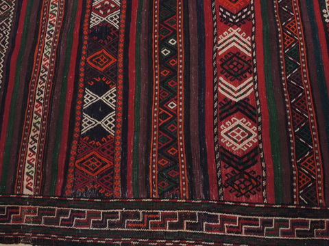 Kilim Red Runner Flat Woven 42 X 94 Area Rug 100-109592 Image 6