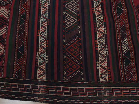 Kilim Red Runner Flat Woven 42 X 94 Area Rug 100-109592 Image 7