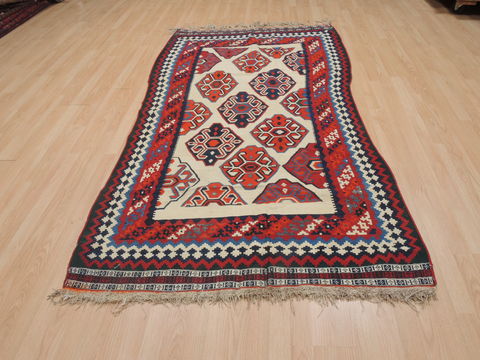 Kilim White Flat Woven 40 X 80 Area Rug 100-109598 Image 14