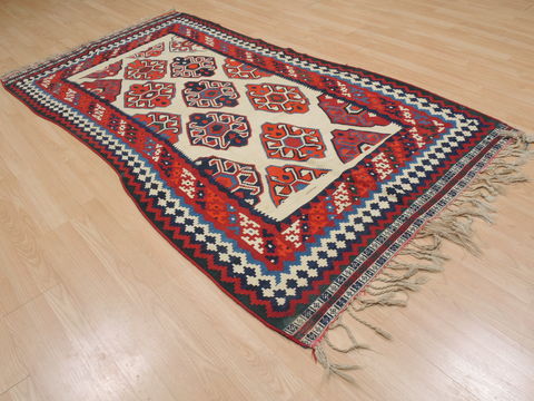 Kilim White Flat Woven 40 X 80 Area Rug 100-109598 Image 3