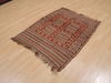 Kilim Brown Flat Woven 37 X 47  Area Rug 100-109602 Thumb 2