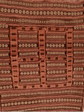 Kilim Brown Flat Woven 3'7" X 4'7"  Area Rug 100-109602