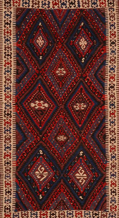 Kilim Red Flat Woven 52 X 91 Area Rug 100-109604 Image 0
