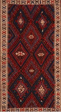 Kilim Red Flat Woven 5'2" X 9'1"  Area Rug 100-109604
