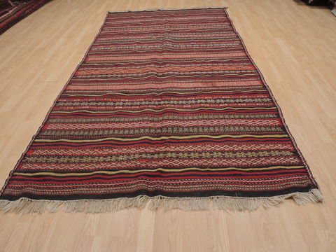 Kilim Red Runner Flat Woven 52 X 102 Area Rug 100-109606 Image 1