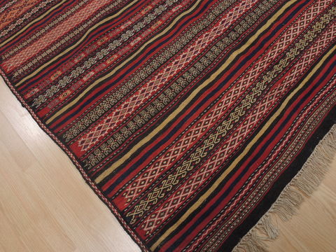 Kilim Red Runner Flat Woven 52 X 102 Area Rug 100-109606 Image 3