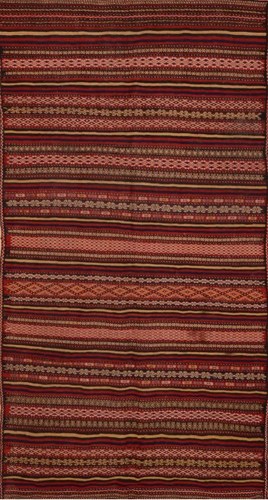 Kilim Red Runner Flat Woven 52 X 102 Area Rug 100-109606 Image 0