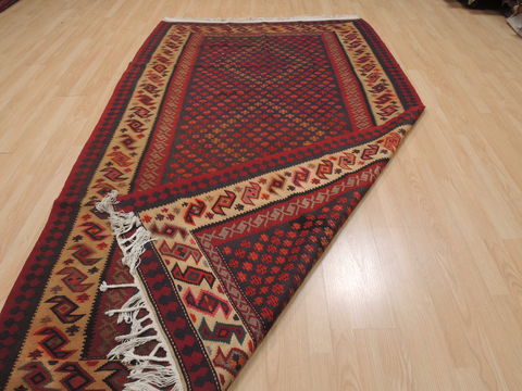 Kilim Red Runner Flat Woven 55 X 97 Area Rug 100-109614 Image 6