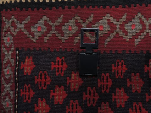 Kilim Red Runner Flat Woven 55 X 97 Area Rug 100-109614 Image 9