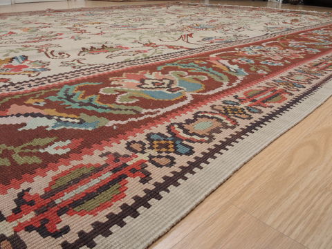 Kilim Beige Flat Woven 82 X 113 Area Rug 100-109615 Image 8