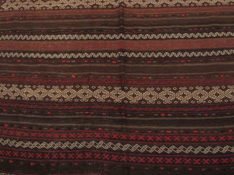 Kilim Brown Flat Woven 47 X 90 Area Rug 100-109618 Image 5