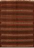 Kilim Brown Flat Woven 47 X 90  Area Rug 100-109618 Thumb 0