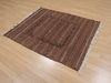 Kilim Brown Flat Woven 42 X 47  Area Rug 100-109619 Thumb 2