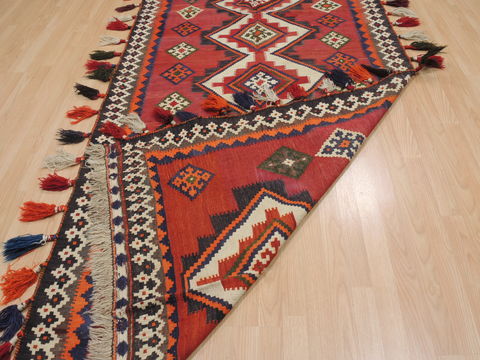 Kilim Red Runner Flat Woven 46 X 134 Area Rug 100-109620 Image 7