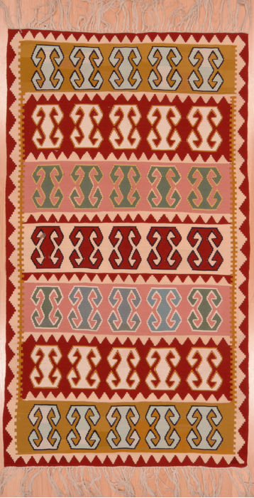 Kilim Red Flat Woven 36 X 59 Area Rug 100-109621 Image 0